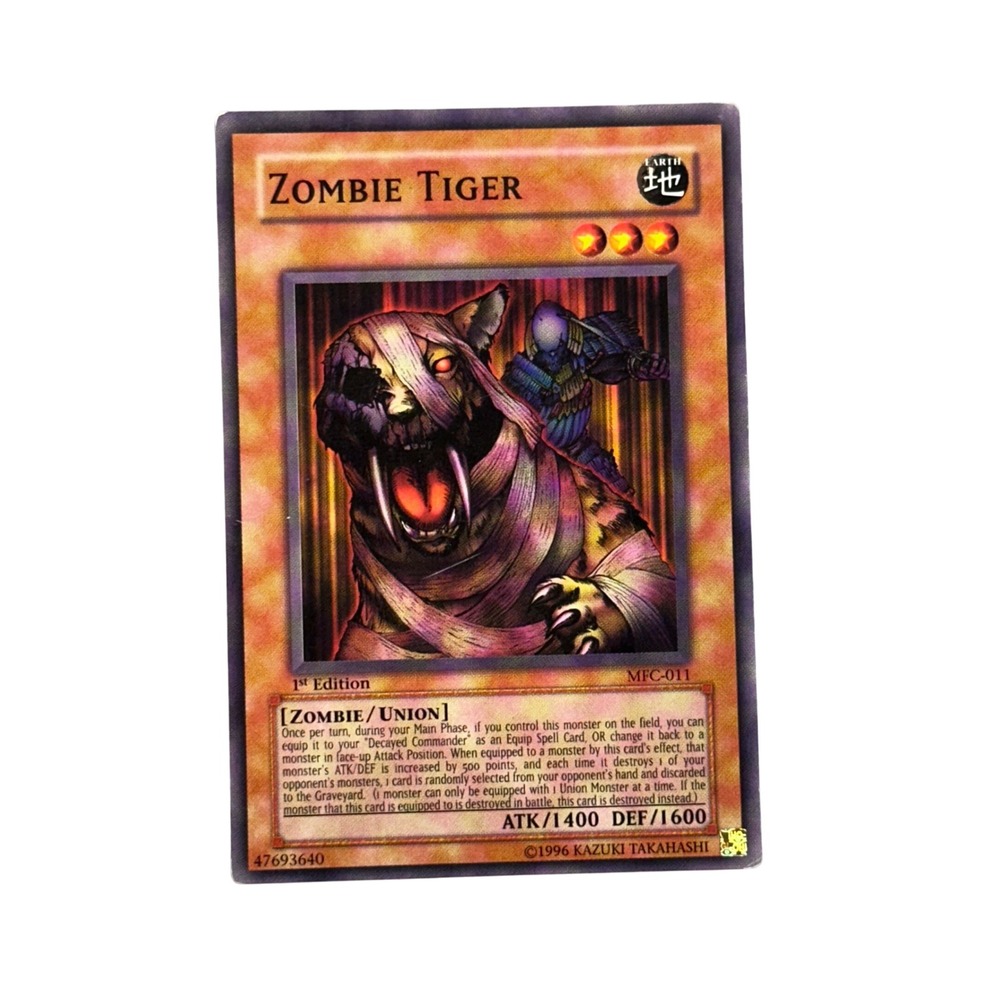 Yu-Gi-Oh! Trading Card Brown Zombie Tiger MFC-011 1st‎ Edition Common